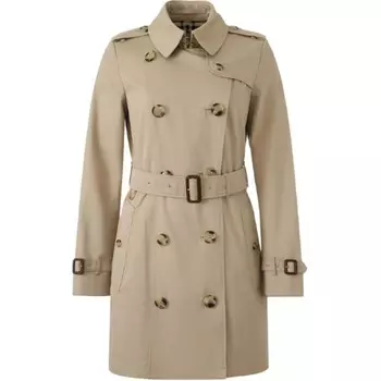 Плащ женский Burberry Double-breasted Cotton, светло-коричневый