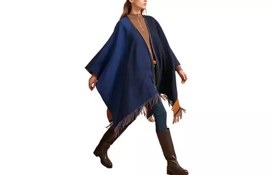 Плащ женский Hermes, синий