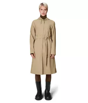 Плаш женский Rains с капюшоном, бежевый