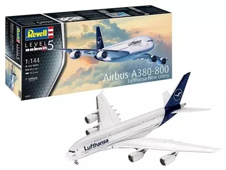 Пластиковая модель Airbus A380-800 Lufthansa New Livery Revell