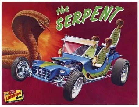 Пластиковая модель - Автомобиль Serpent Show Rod 1:16 - Lindberg