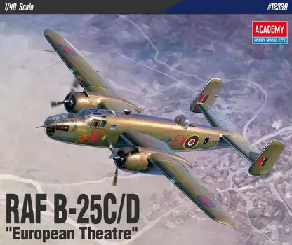 Пластиковая модель B-25C/D Европейский театр Academy