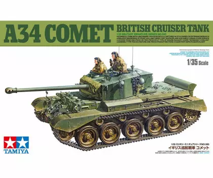 Пластиковая модель британского крейсерского танка A34 Comet 1/35. Tamiya