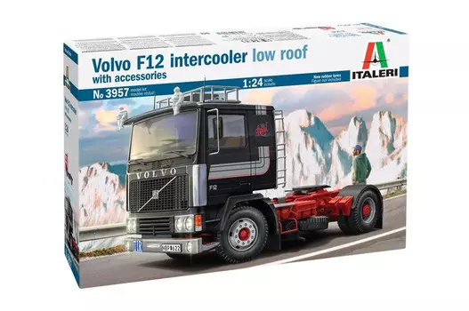 Пластиковая модель интеркулера Volvo F12 с низкой крышей 1/24 Italeri