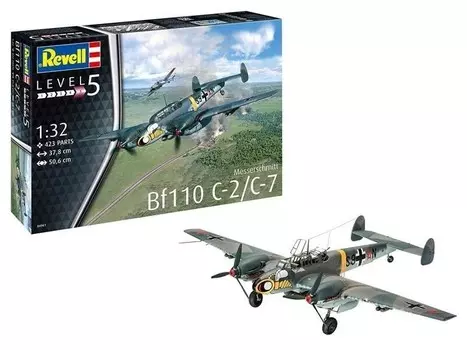 Пластиковая модель Мессершмитта BF-110-C7 Revell