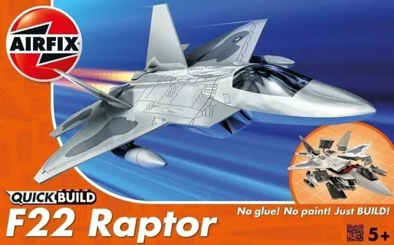 Пластиковая модель QUICKBUILD F-22 Raptor Airfix