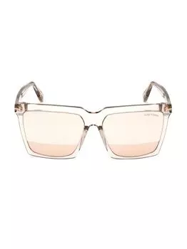 Пластиковые солнцезащитные очки Tom Ford, серый