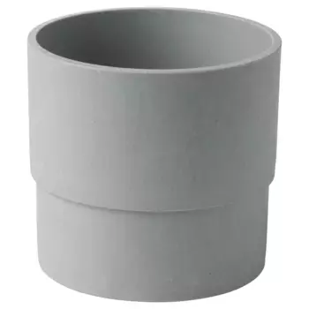 Пластиковый горшок для растений, серый, 12 см, NYPON IKEA