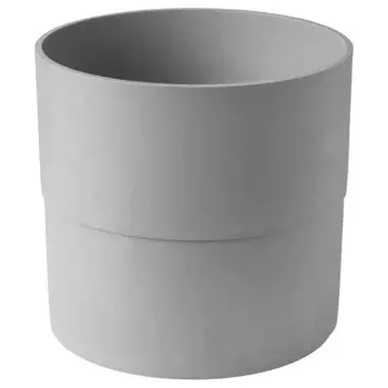 Пластиковый горшок для растений, серый, 32 см, NYPON IKEA