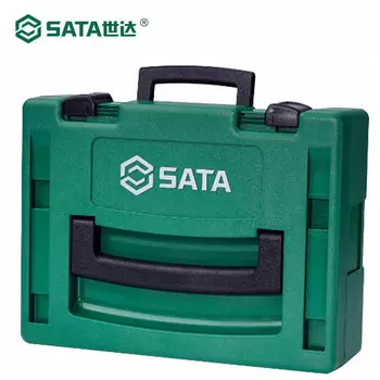 Пластиковый ящик для инструментов SATA, одно- и двухслойный чемодан, бытовой ящик для хранения, отдельный комбинированный ящик для инструментов 95132A