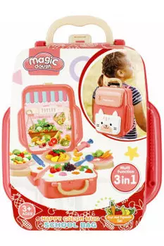 Пластилин с фурнитурой в чемодане, Фрукты/Овощи Mega Creative