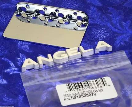Пластина для бриджа Fender USA Vintage Series Jazz Bass And Precision Bass, 0010538070 Fender Bridge Plate 001-0538-070