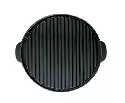 Пластина для гриля CreaTable ЧЕРНАЯ из высококачественного специального фарфора / чаша для барбекю / фарфор для гриля Creatable Porzellanhaus