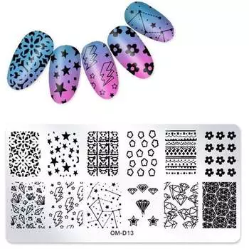 Пластина для штампа для ногтей, Tojato