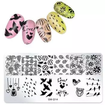 Пластина для штампа для ногтей, Tojato