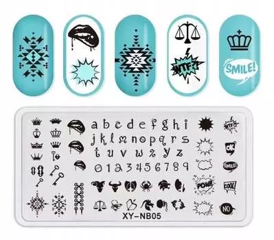 Пластина для штампа для ногтей, Tojato