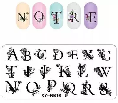 Пластина для штампа для ногтей, Tojato