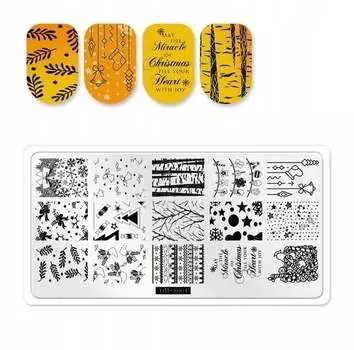 Пластина для штампа для ногтей, Tojato