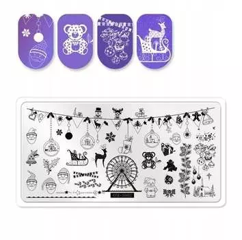 Пластина для штампа для ногтей, Tojato