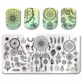 Пластина для штампа для ногтей, Tojato