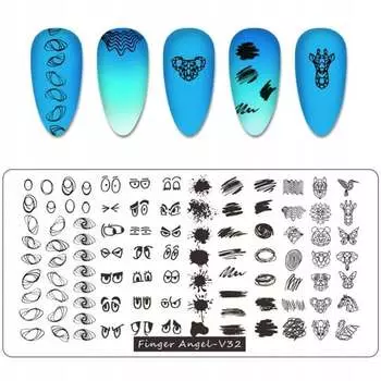 Пластина для штампа для ногтей, Tojato