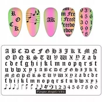 Пластина для штампа для ногтей, Tojato