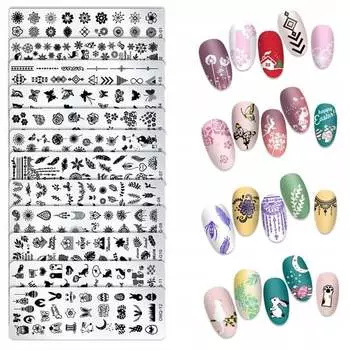 Пластины для стемпинга Omq, 12 шт. Tojato