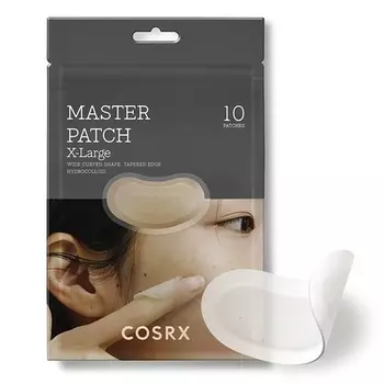 Пластырь COSRX Master Patch Large Contour Shaped Pimple Treatment 10 пластырей ADF Hydrocolloid