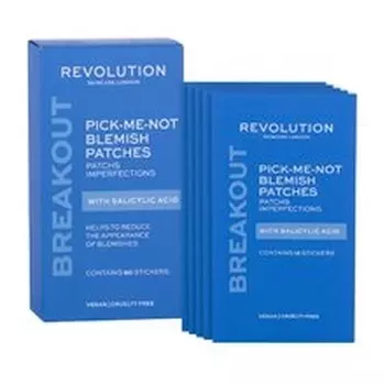Пластыри для устранения дефектов кожи Revolution Skincare Pick-Me-Not с салициловой кислотой 60 шт. - Очищающие патчи для проблемной кожи Revolution Beauty