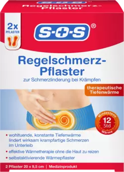 Пластыри от боли при месячных 2 шт. SOS