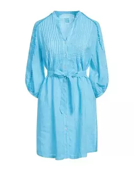 Платье 120% Lino, лазурный