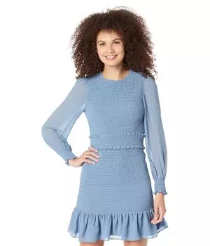 Платье 1.STATE, Long Sleeve Smocked Bodice Dress