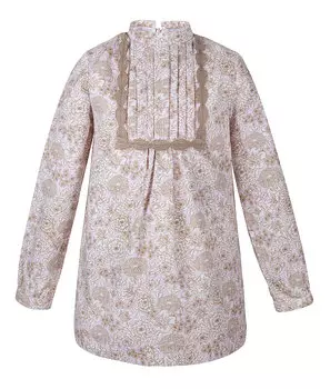 Платье 4nenes mit Blumenmuster, цвет Rosa/Camel