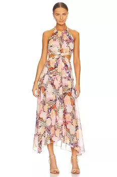 Платье A.L.C. Waverly, цвет Midnight & Rose Multi