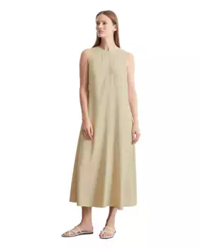 Платье А-силуэта без рукавов из мягкого вискозного твила MARC O'POLO, цвет Natural