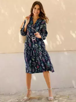 Платье А-силуэта Classic Basics "Платье из джерси", темно-синий