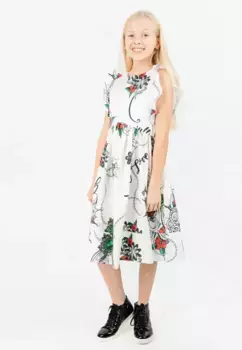 Платье А-силуэта Gulliver с модным узором, цвет Wei-Mehrfarbig