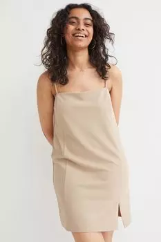 Платье А-силуэта из джерси H&amp;M, светло-бежевый