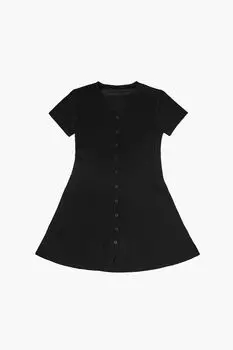 Платье А-силуэта из крепа для девочек Forever 21, черный