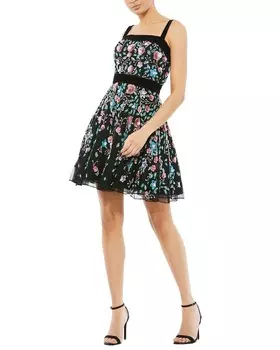 Платье А-силуэта Mac Duggal, цвет Black Multi