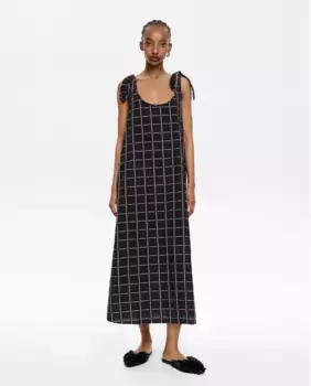 Платье А-силуэта с бантами Bimba y Lola, черный