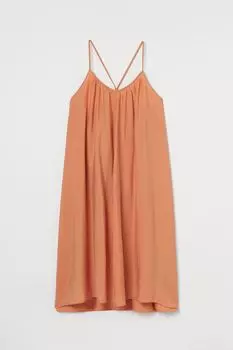 Платье А-силуэта с лиоцеллом H&M, апельсин