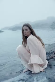 Платье а силуэта с воланами H&M, оранжевый