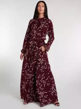 Платье Aab Floral Print Maxi, цвет red/multi