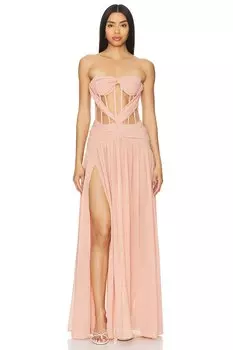 Платье аарона Nbd, розовый