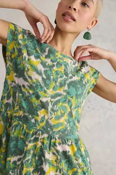 Платье Addison из хлопкового джерси White Stuff, синий