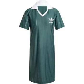 Платье Adicolor с короткими рукавами, женское, минеральный зеленый цвет Adidas Originals