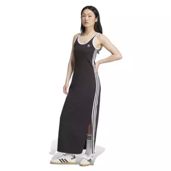 Платье adidas Originals Adicolor 3 Stripes Tank Maxi sleeveless long, черный