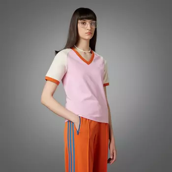 Платье Adidas Originals Adicolor 70S V-Neck Cali Tee, Розовый