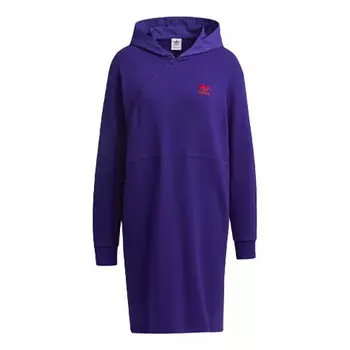 Платье Adidas originals Cny Casual Hooded Zipper Long Sleeves College Purple, Фиолетовый